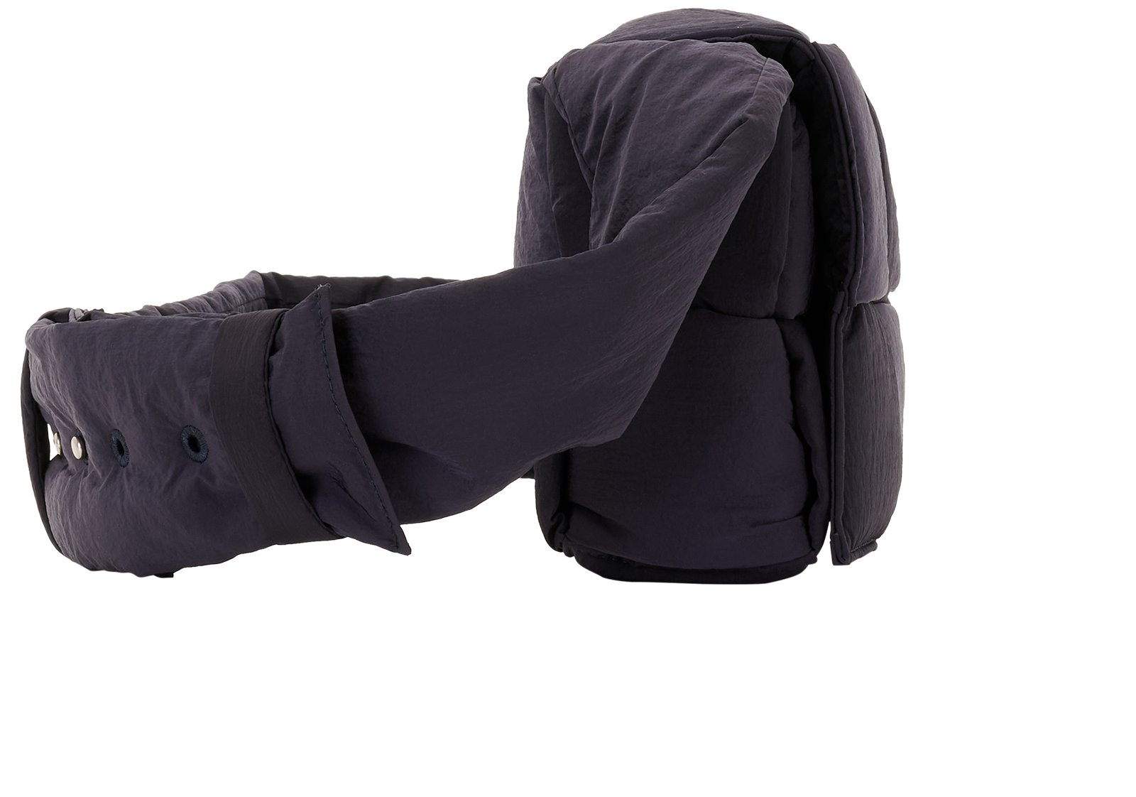 Padded Cassette Shoulder Bag, &pound;750, Handbags, Navy, Nylon, Side view